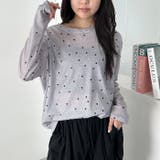 ドットプリント長袖コンパクトトップス | Outfitter lab | 詳細画像13