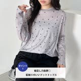 ドットプリント長袖コンパクトトップス | Outfitter lab | 詳細画像2