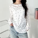 ドットプリント長袖コンパクトトップス | Outfitter lab | 詳細画像7