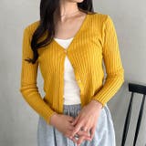 クロップドリブニットカーディガン | Outfitter lab | 詳細画像10 