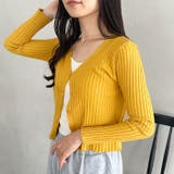 クロップドリブニットカーディガン | Outfitter lab | 詳細画像11 