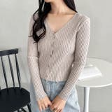 クロップドリブニットカーディガン | Outfitter lab | 詳細画像25 