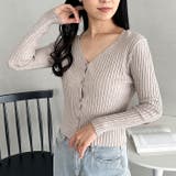 クロップドリブニットカーディガン | Outfitter lab | 詳細画像26 