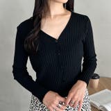 クロップドリブニットカーディガン | Outfitter lab | 詳細画像30 