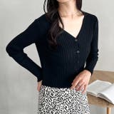 クロップドリブニットカーディガン | Outfitter lab | 詳細画像33 