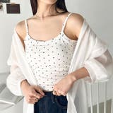 カップ付きドット柄キャミソール | Outfitter lab | 詳細画像12 