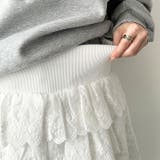コットンレースティアードミニスカート | Outfitter lab | 詳細画像16 