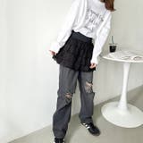 コットンレースティアードミニスカート | Outfitter lab | 詳細画像9 