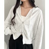 ライトグレー | ダブルジップショートパーカー | Outfitter lab