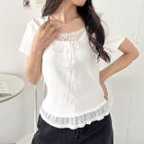 レイヤード風レースリボントップス | Outfitter lab | 詳細画像12