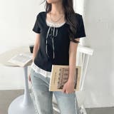 レイヤード風レースリボントップス | Outfitter lab | 詳細画像19