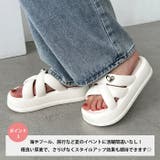 ワンポイントハート厚底クロスベルトサンダル | Outfitter lab | 詳細画像4