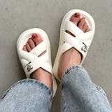 ワンポイントハート厚底クロスベルトサンダル | Outfitter lab | 詳細画像8