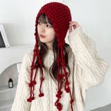 ポンポン付きフードニットキャップ | Outfitter lab | 詳細画像31 