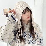 ポンポン付きフードニットキャップ | Outfitter lab | 詳細画像5 