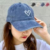 ハート刺繍ピグメントキャップ | Outfitter lab | 詳細画像1
