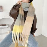 マルチチェックボリュームフリンジマフラー | Outfitter lab | 詳細画像12 