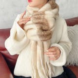 マルチチェックボリュームフリンジマフラー | Outfitter lab | 詳細画像16 