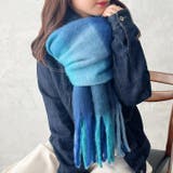 マルチチェックボリュームフリンジマフラー | Outfitter lab | 詳細画像20 