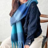 マルチチェックボリュームフリンジマフラー | Outfitter lab | 詳細画像22 