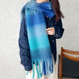 マルチチェックボリュームフリンジマフラー | Outfitter lab | 詳細画像24 