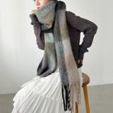 マルチチェックボリュームフリンジマフラー | Outfitter lab | 詳細画像27 