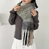 マルチチェックボリュームフリンジマフラー | Outfitter lab | 詳細画像29 