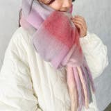 マルチチェックボリュームフリンジマフラー | Outfitter lab | 詳細画像31 