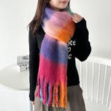 マルチチェックボリュームフリンジマフラー | Outfitter lab | 詳細画像40 