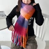 マルチチェックボリュームフリンジマフラー | Outfitter lab | 詳細画像42 