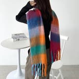 マルチチェックボリュームフリンジマフラー | Outfitter lab | 詳細画像44 