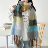 マルチチェックボリュームフリンジマフラー | Outfitter lab | 詳細画像45 