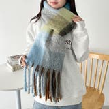 マルチチェックボリュームフリンジマフラー | Outfitter lab | 詳細画像47 