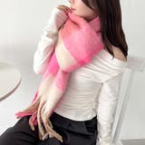 マルチチェックボリュームフリンジマフラー | Outfitter lab | 詳細画像52 