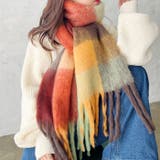 マルチチェックボリュームフリンジマフラー | Outfitter lab | 詳細画像6 