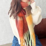 マルチチェックボリュームフリンジマフラー | Outfitter lab | 詳細画像7 