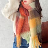 マルチチェックボリュームフリンジマフラー | Outfitter lab | 詳細画像9 