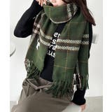 グリーン | シンプルタータンチェックマフラー | Outfitter lab