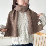 リブニットショートマフラー | Outfitter lab | 詳細画像48