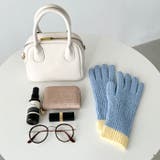 【スマホ対応】リブニットホールタッチバイカラーグローブ手袋 | Outfitter lab | 詳細画像24 