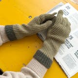 【スマホ対応】リブニットホールタッチバイカラーグローブ手袋 | Outfitter lab | 詳細画像35 