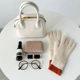 【スマホ対応】リブニットホールタッチバイカラーグローブ手袋 | Outfitter lab | 詳細画像9 