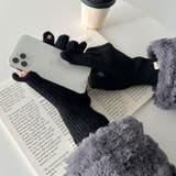 【スマホ対応】リブニットホールタッチグローブ手袋 | Outfitter lab | 詳細画像12 