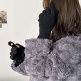 【スマホ対応】リブニットホールタッチグローブ手袋 | Outfitter lab | 詳細画像14 