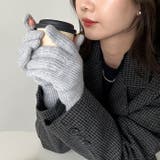 【スマホ対応】リブニットホールタッチグローブ手袋 | Outfitter lab | 詳細画像19 