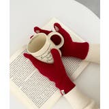 レッド | 【スマホ対応】リブニットホールタッチグローブ手袋 | Outfitter lab