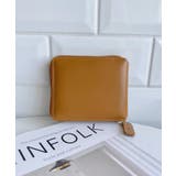 ベージュ | 【5色展開】シンプル無地二つ折りウォレット | Outfitter lab