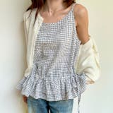 フリルヘムチェックキャミソール | Outfitter lab | 詳細画像14 