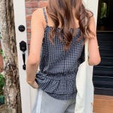 フリルヘムチェックキャミソール | Outfitter lab | 詳細画像7 