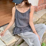 フリルヘムチェックキャミソール | Outfitter lab | 詳細画像8 